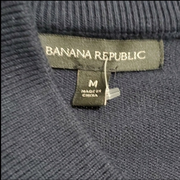 Banana Republic sweater women’s size medium M jumper cardigan nice pockets blue - Picture 9 of 10